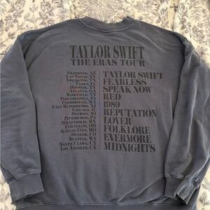 Taylor Swift - The Eras Tour OG Blue Crewneck 2023 Version